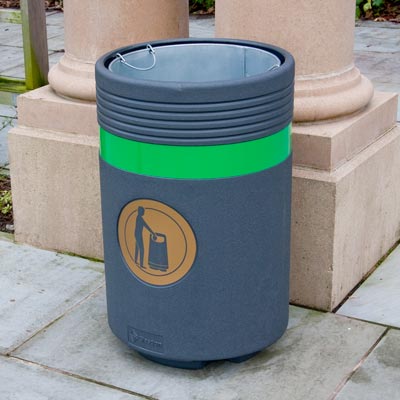 Admiral litter bin in Cool Dark Grey