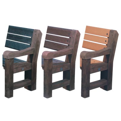 Elwood seat colour options - Dark oak ends