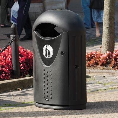 Evolution litter bin in Black