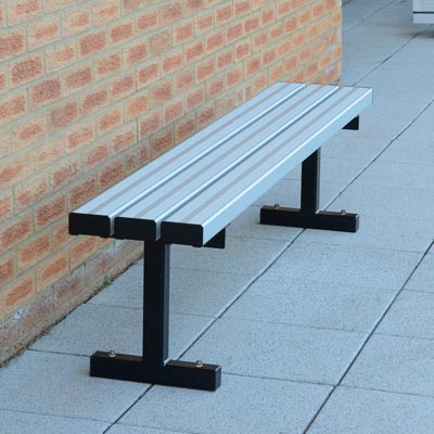Fusion bench with silver slats