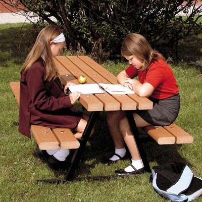 Junior Countryside picnic table with Timberpol slats - 1