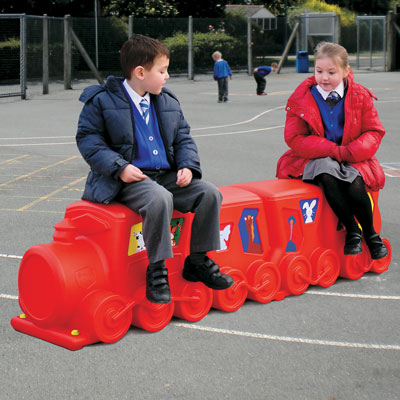 Lo-Co children's seat in red with stickers