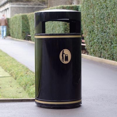 Metal Chieftain litter bin - 5