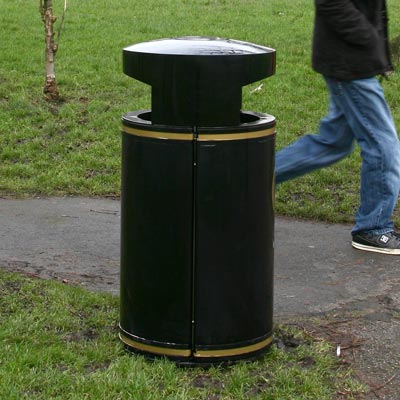 Metal Chieftain litter bin - 4