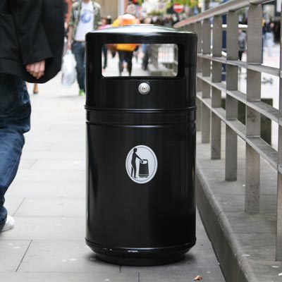 Metal Guppy litter bin - 1