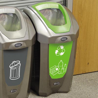 Nexus® 30 Deluxe Mixed Recyclables Recycling Bin