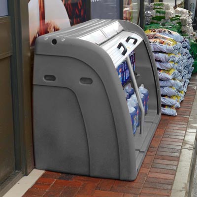 Orion storage and display unit in Anthracite Grey