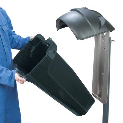 Super Trimline 50 HSL litter bin - Opening