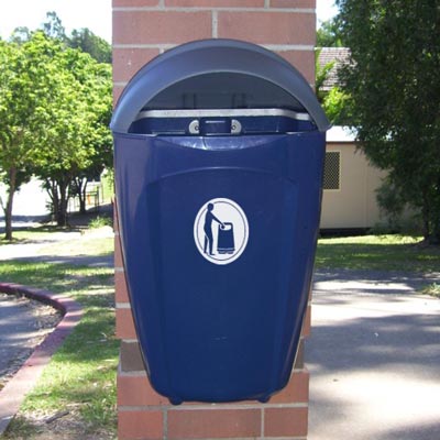 Super Trimline 50 HSL litter bin in Dark Blue