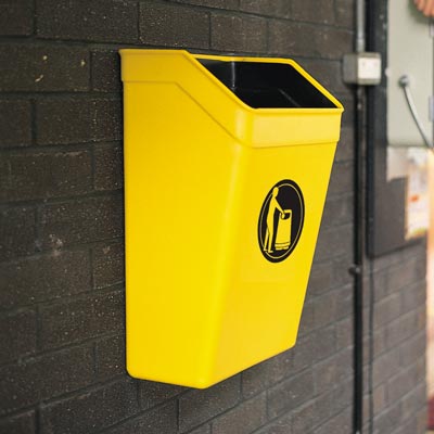 Trimline 25 litter bin in Yellow