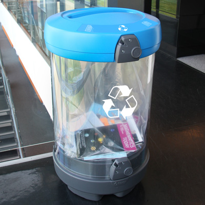 C-Thru™ Newspaper / Magazine Recycling Bin