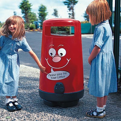 פח אשפה ™Topsy 2000 עם לוגו ™Billy Bin-it
