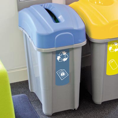 Eco Nexus® 60 Confidential Paper Recycling Bin by Glasdon
